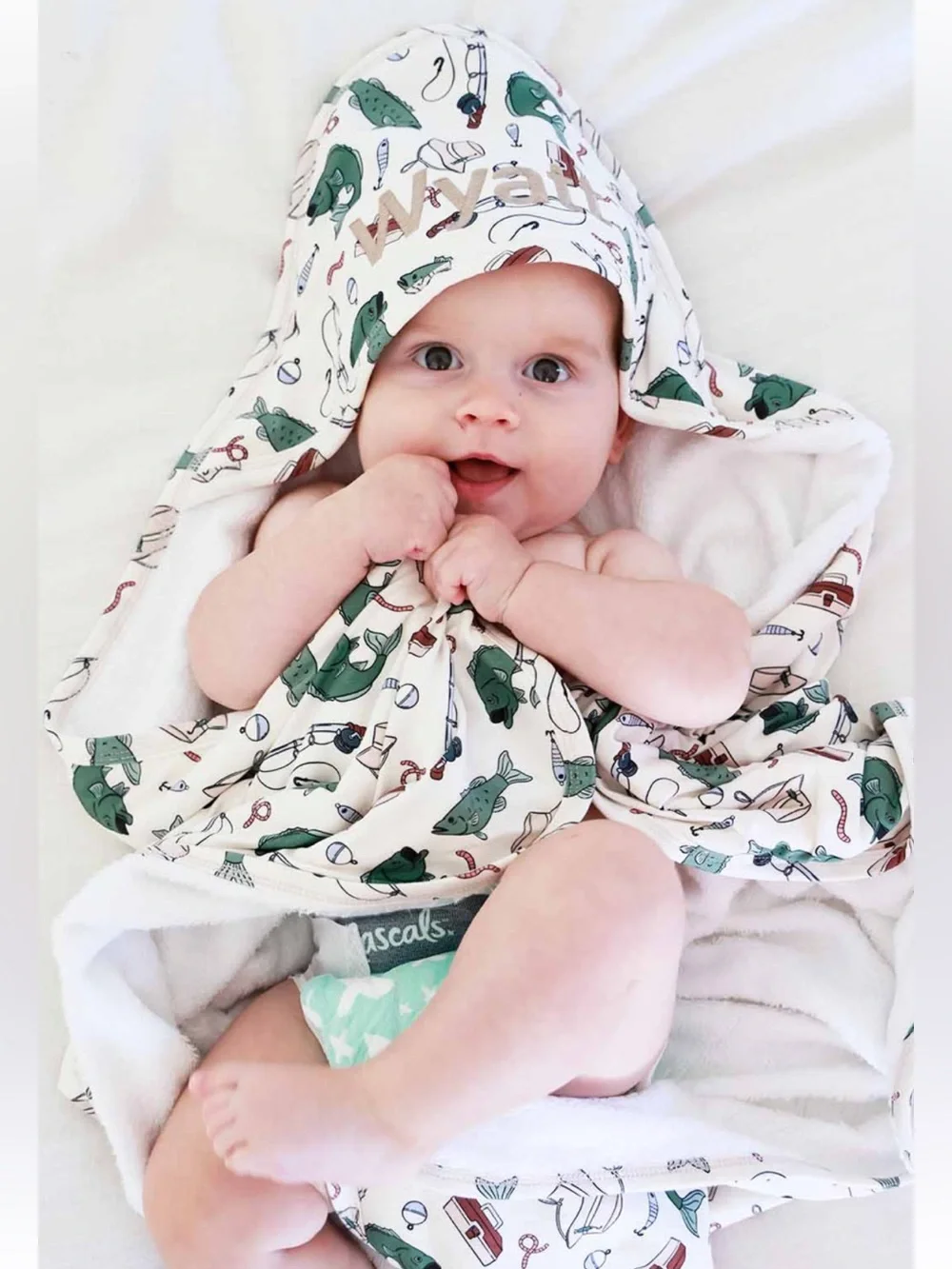 Caden Lane Baby Bamboo Hooded Towel | Off the Hook